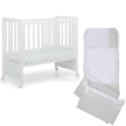 Lista Nascita<Foppapedretti Cameretta Pikkoletto bianco con completo piumone beige