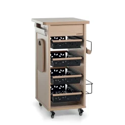 Carrelli E Vassoi<Foppapedretti Carrello da cucina in legno Bistrot