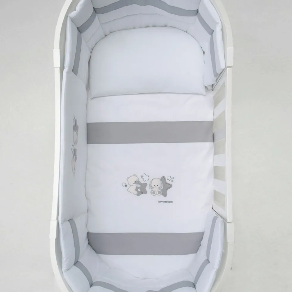 Coordinati Tessili<Foppapedretti Completo piumone in cotone ricami Armony Piccoli amici