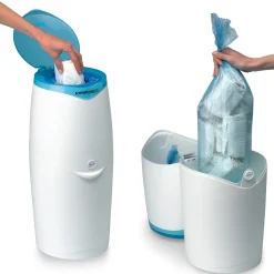 Igiene & Bagnetto<Foppapedretti Contenitore pannolini Maialino Bianco-turchese