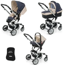 Lista Nascita<Foppapedretti Lista Nascita Supertres i-Size Denim Perla + Babyguard
