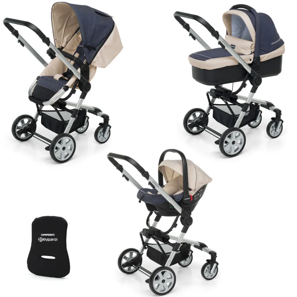 Lista Nascita<Foppapedretti Lista Nascita Supertres i-Size Denim Perla + Babyguard